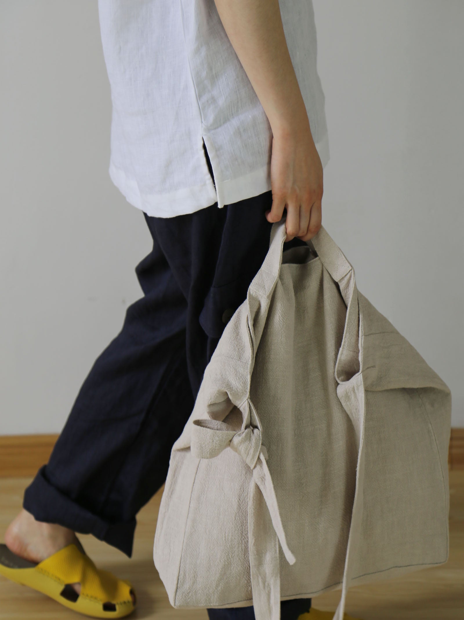 edoa Linen Cotton Blend 2 way Bag