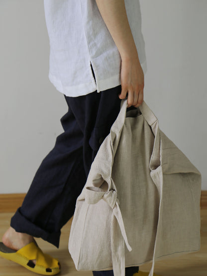 edoa Linen Cotton Blend 2 way Bag