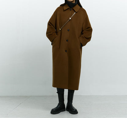 edoa Classic Wool Oversized Cocoon Coat