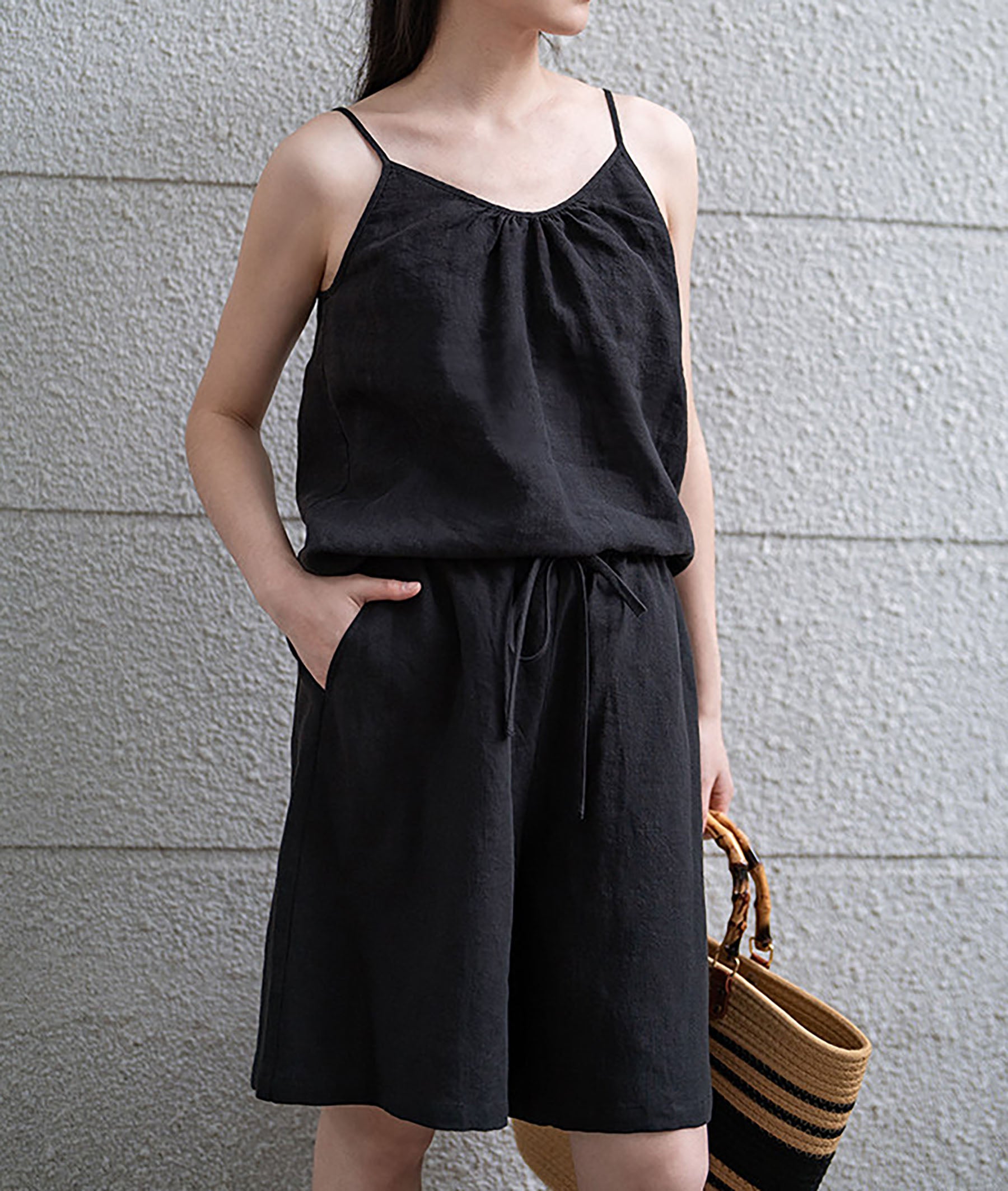 edoa Washed Linen Camisole Top