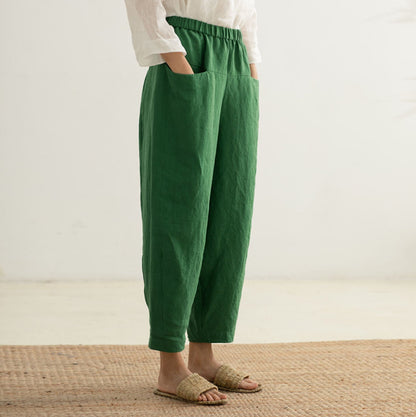 edoa St Patrick's Day Linen Pants
