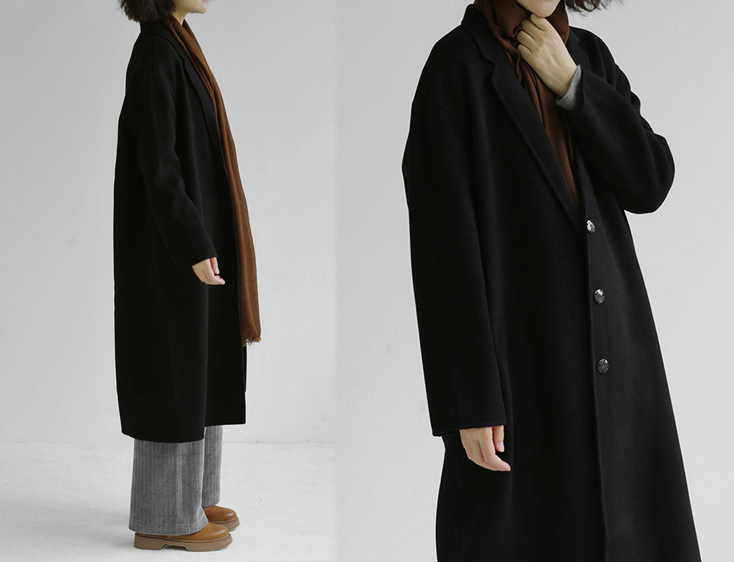 edoa Double Faced Wool Coat
