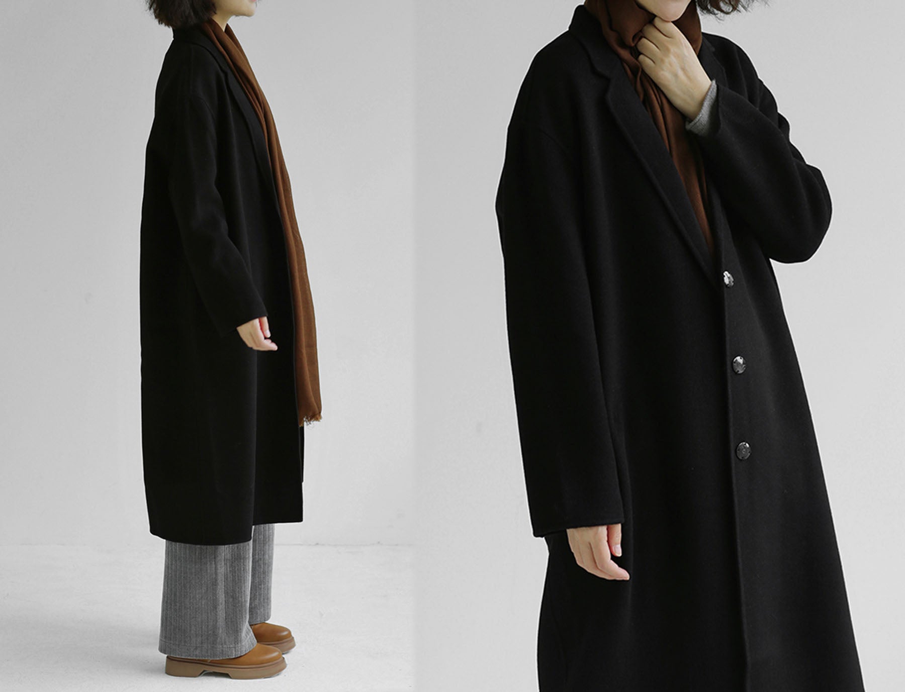 edoa Double Faced Wool Coat
