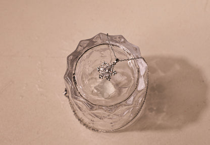 edoa Winter Frost Snowflake Necklace