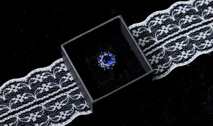 edoa Royal Sunflower Sapphire Ring