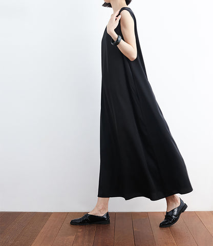 edoa Heavy Weight Mulberry Silk Sleeveless Dress