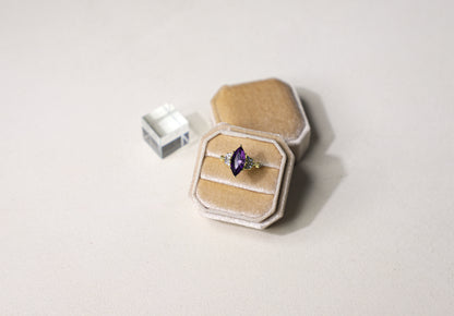 edoa Marquise Amethyst Forest Ring