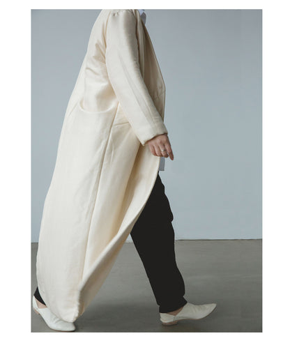 edoa Light Weight Dupioni Silk Padding Coat 
