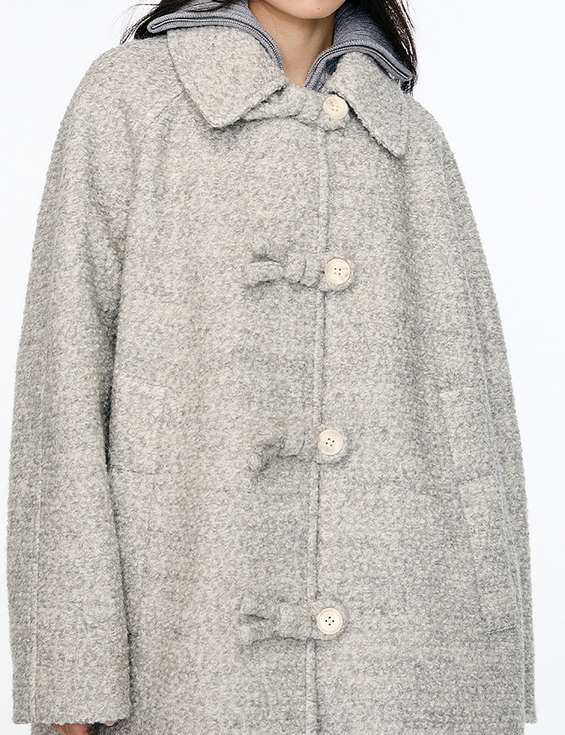 edoa Wool Bouclé Travel Coat