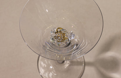 edoa Dainty Spinning Snowflake Ring