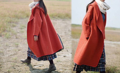 edoa Heavy Weight Bouclé Hooded Coat