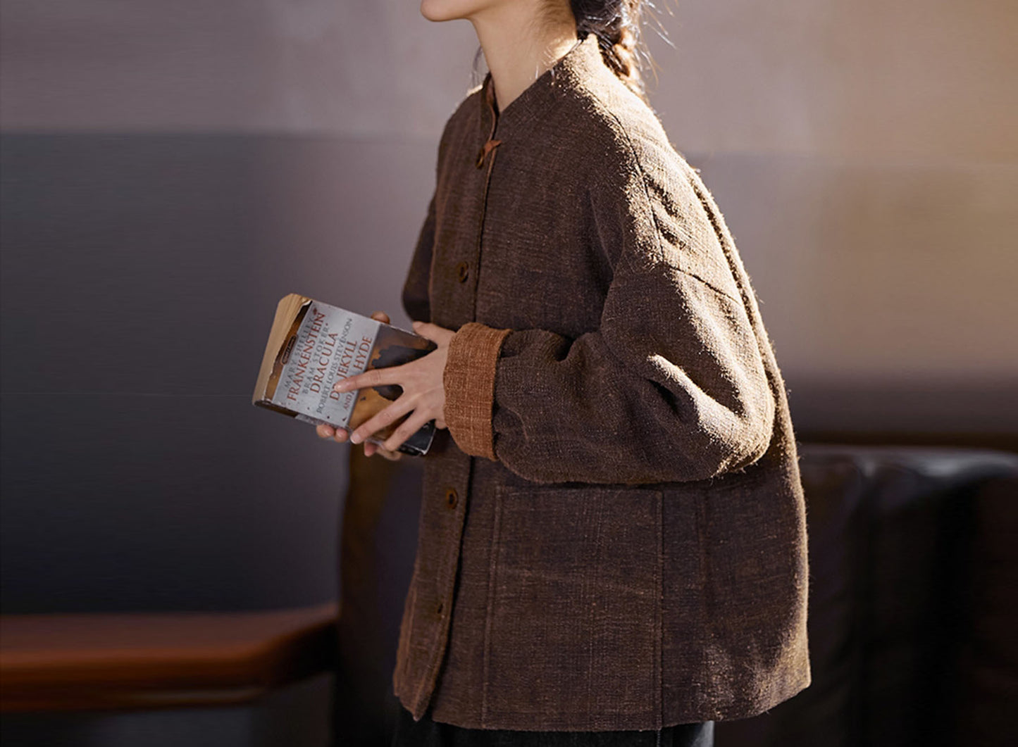 Mud Tussah Silk Padded Jacket ja0033 P325