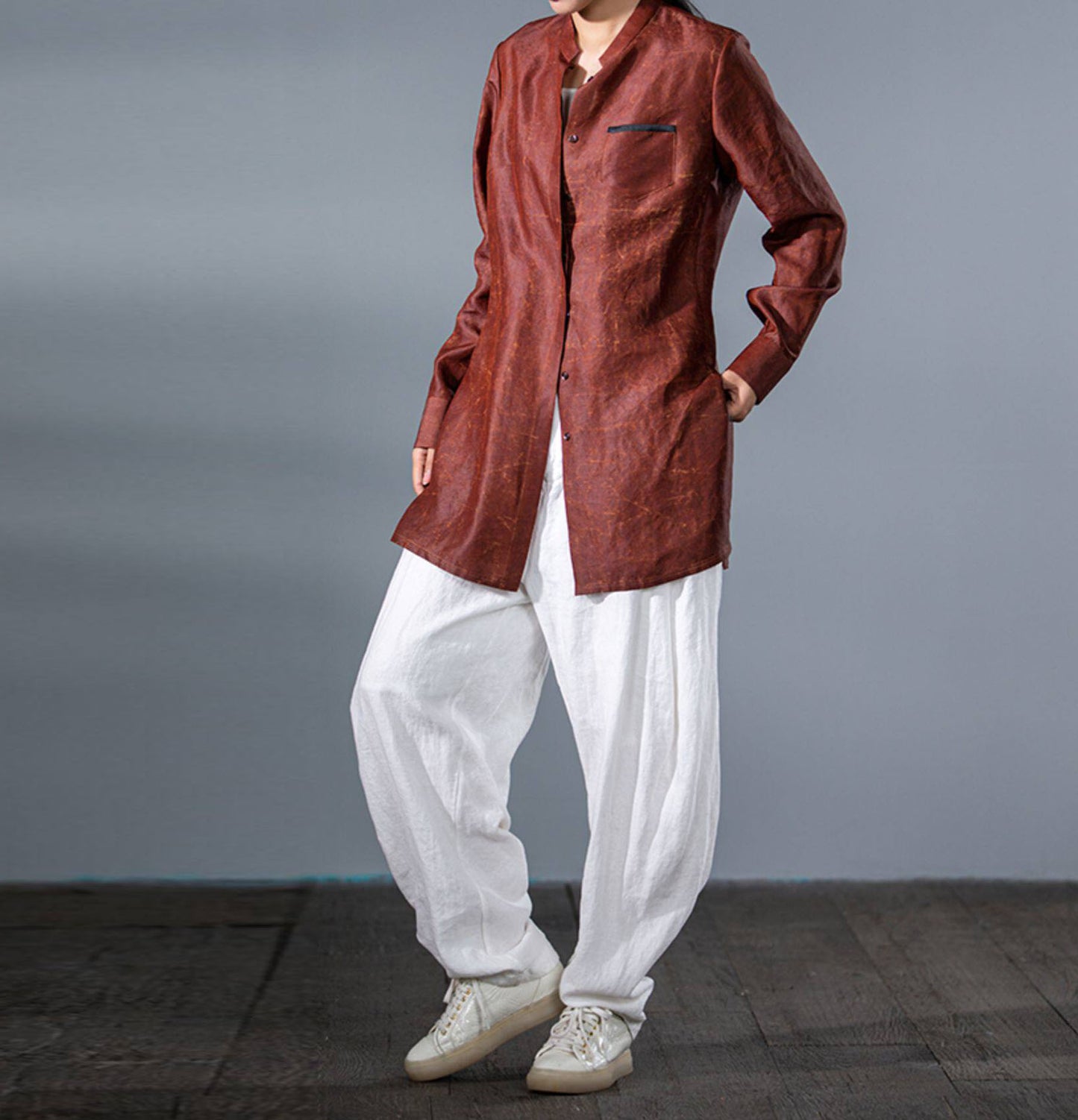 edoa Mud Silk Button-down Shirt