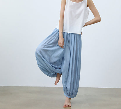 edoa Cotton Silk blend Yoga Lantern Pants