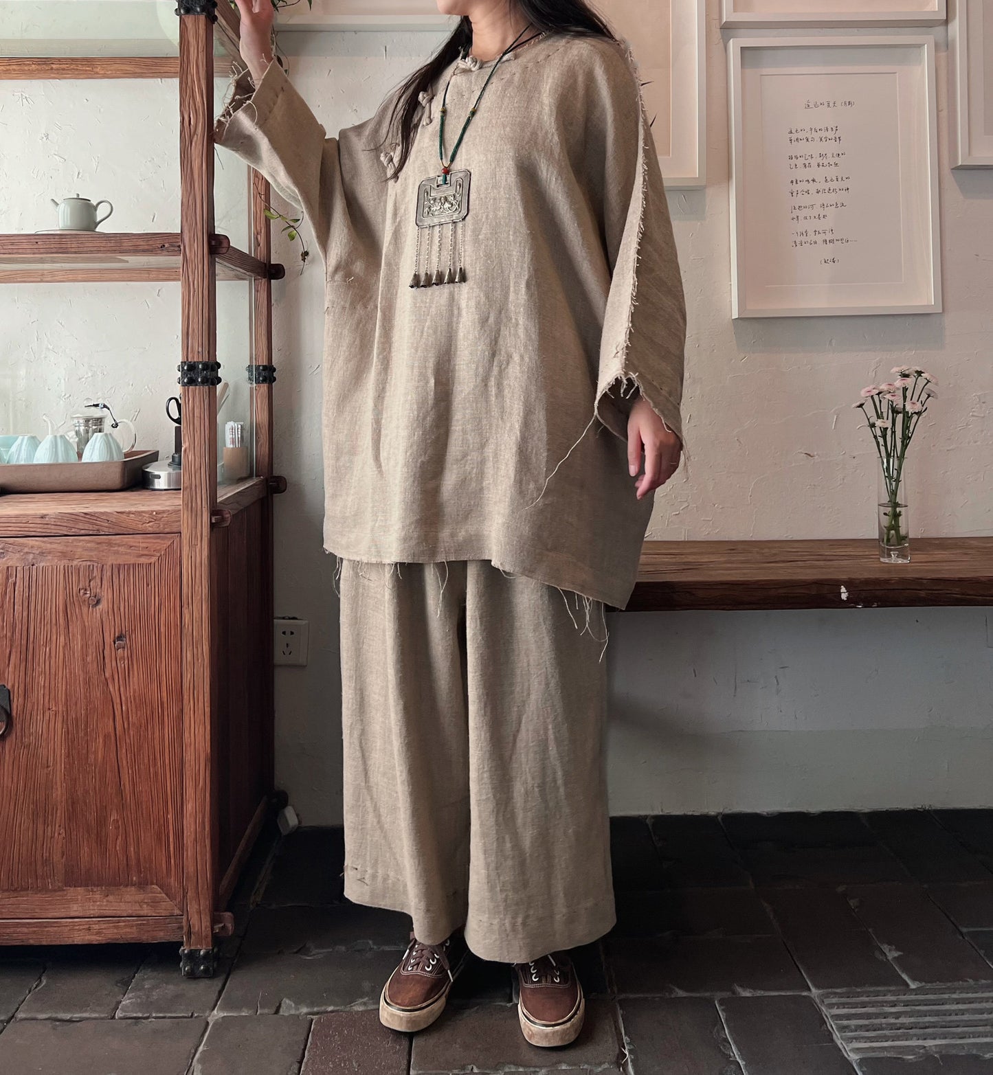 Flax Linen Meditation Co-ord Set N215