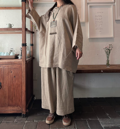 Flax Linen Meditation Co-ord Set N215