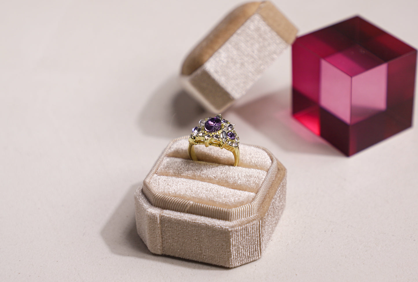 edoa Vintage French Chic Amethyst Ring