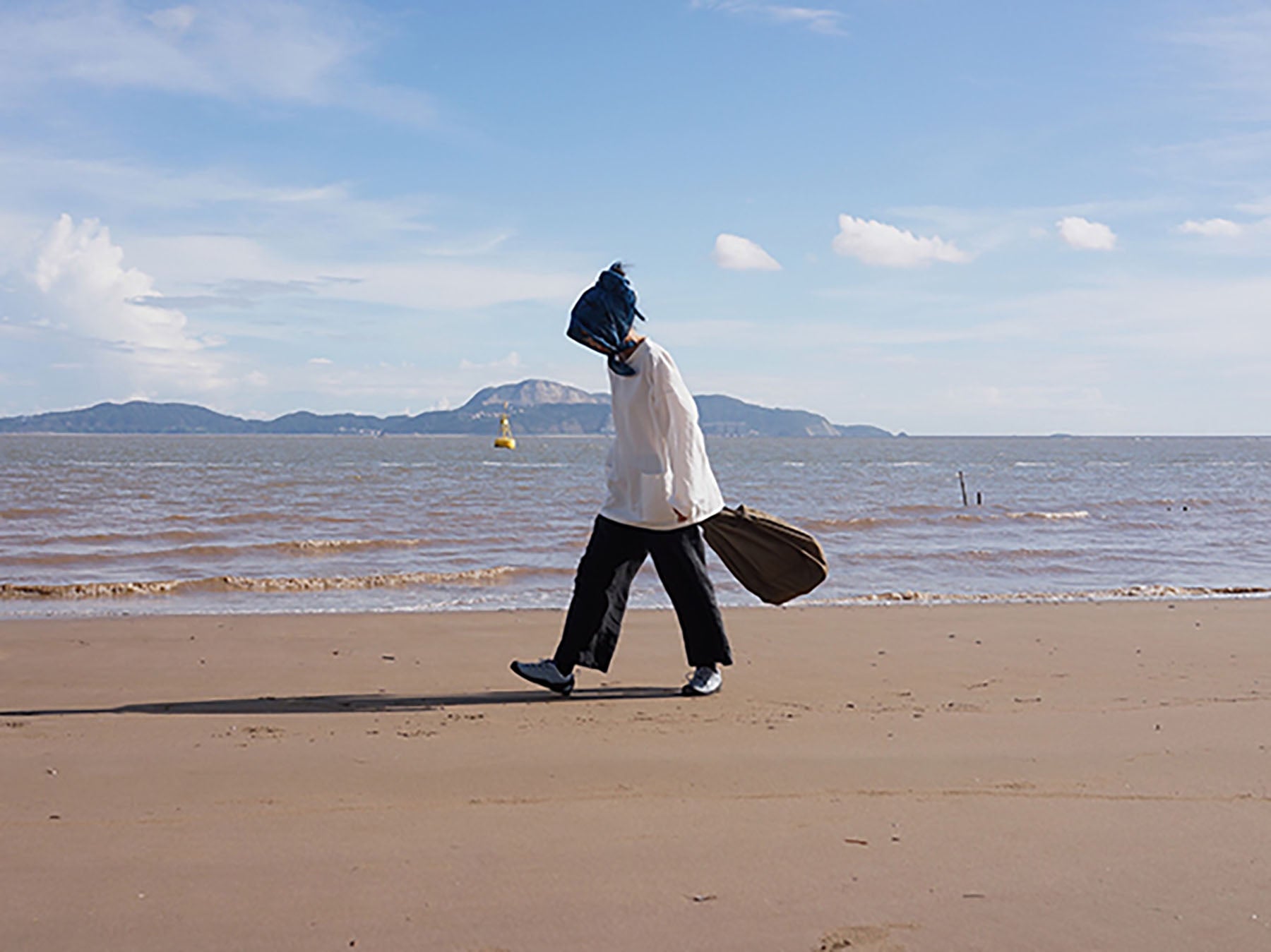 edoa White Linen Fishermen's Smock