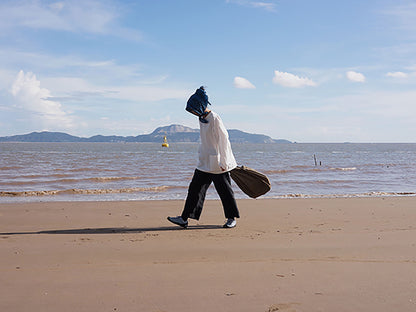 edoa White Linen Fishermen's Smock