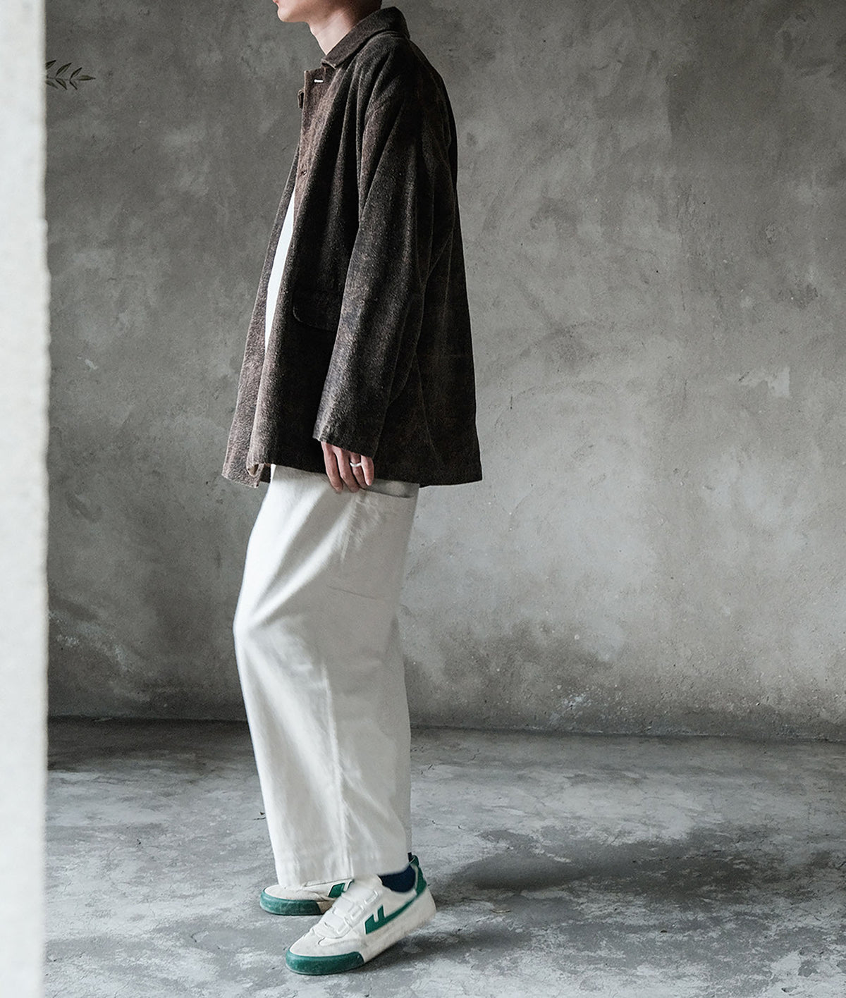 edoa Mud Tussah Silk Work Jacket