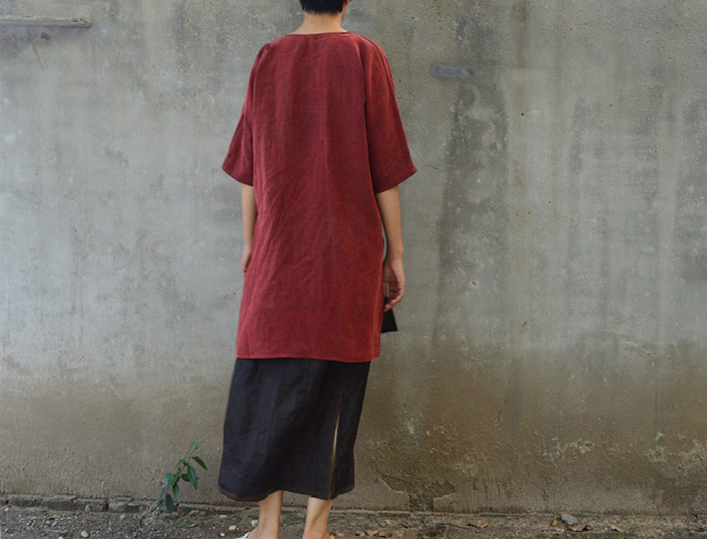 edoa Hand Embroidered Mud Silk Tunic