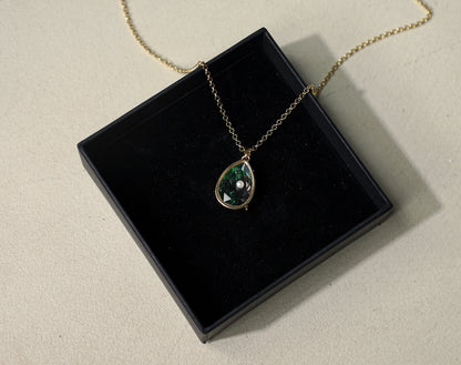edoa Vintage Memory Locket Box Necklace
