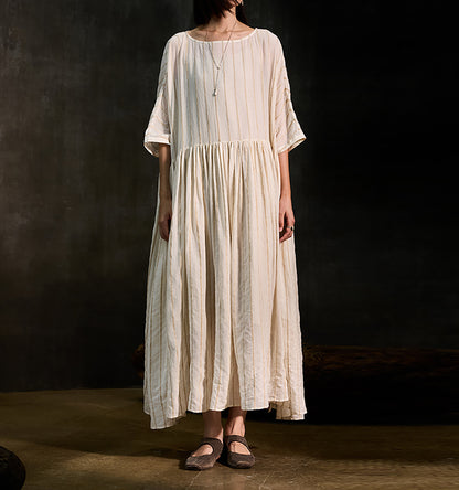 edoa Oversized Striped Dress 