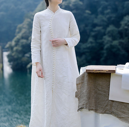 edoa Linen Modern A-line Cheongsam