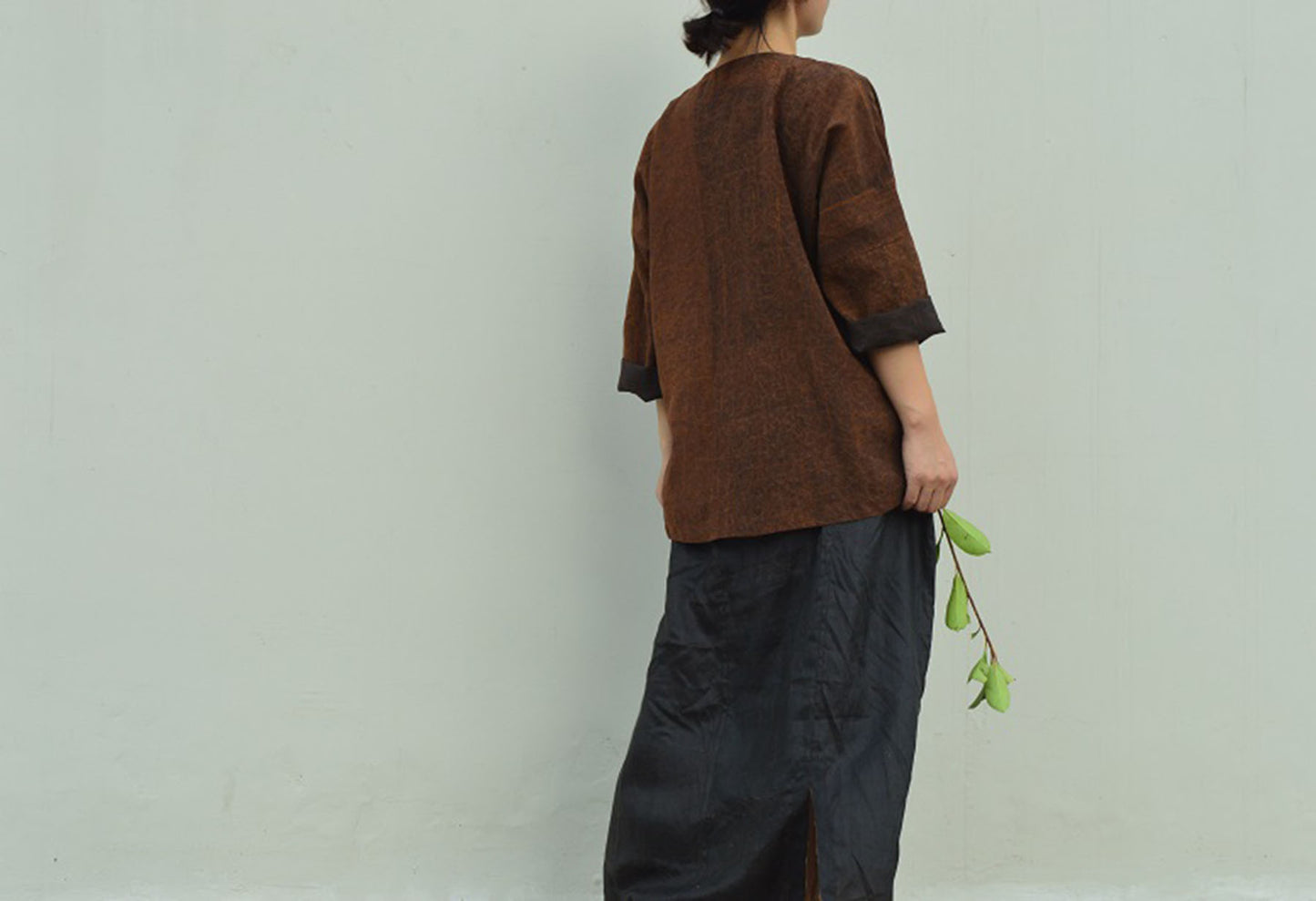 edoa Cracked Mud Silk Summer Jacket