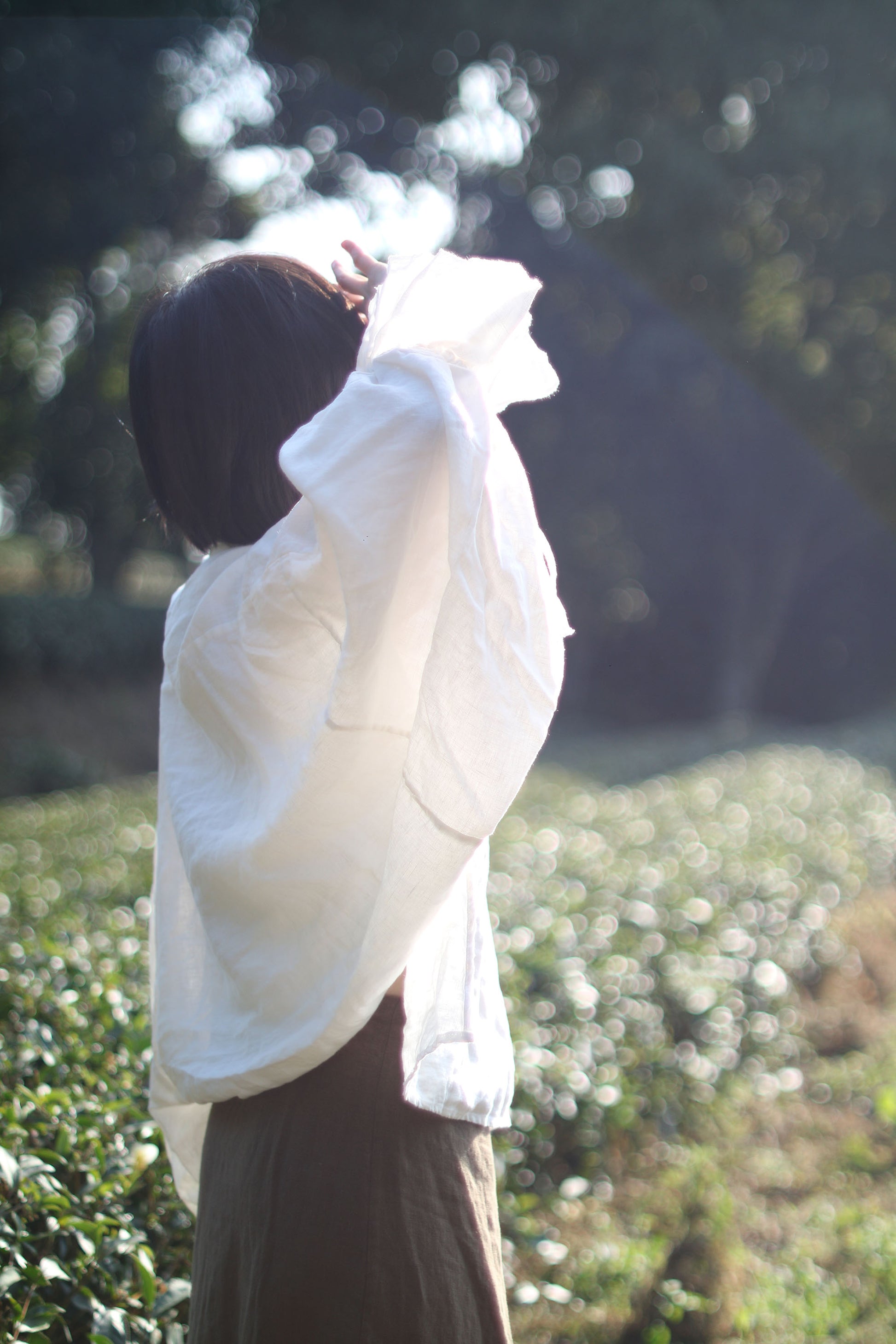 edoa White 18th Century Linen Pirate Shirt