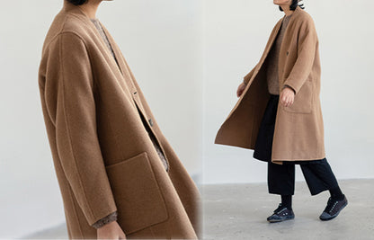 edoa Double Faced Wool Coat 