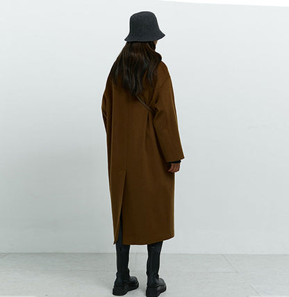 edoa Classic Wool Oversized Cocoon Coat
