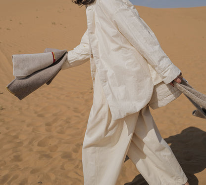 edoa Reversible Linen Down Jacket