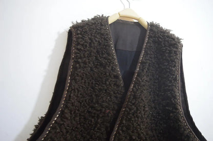 Teddy Wool Bouclé Vest to0165 X305