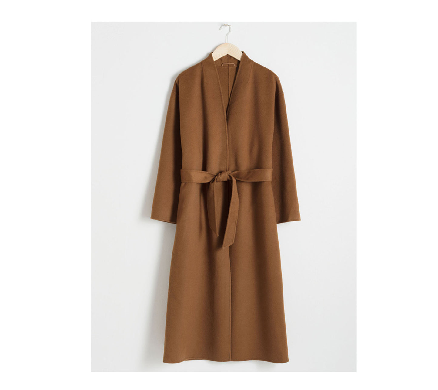 edoa Double-faced Wool Cashmere Wrap Coat 