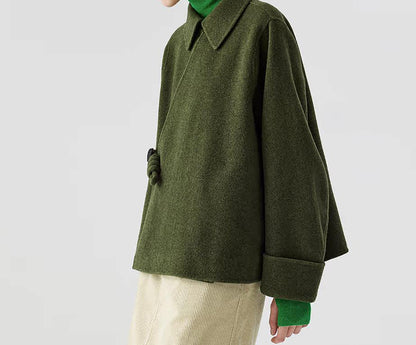 EDOA Short Double-faced Wool Jacket