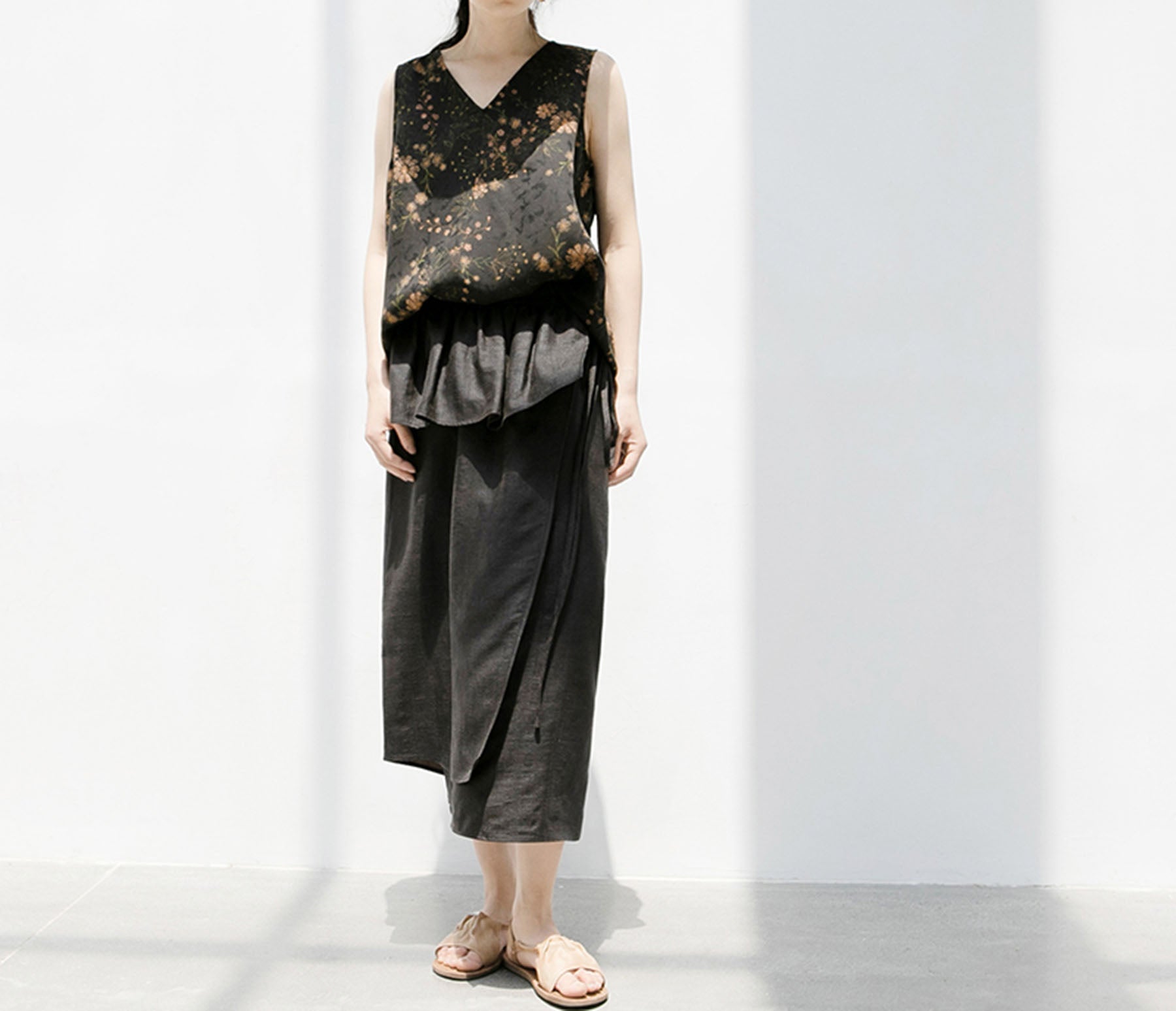 edoa Mud Tussah Silk Skirt