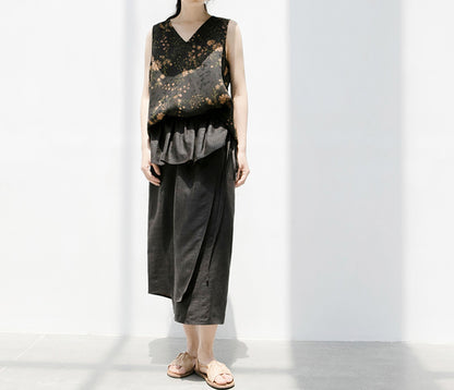 edoa Mud Tussah Silk Skirt