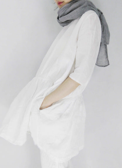 edoa Light Gray Tunic Swing Dress 