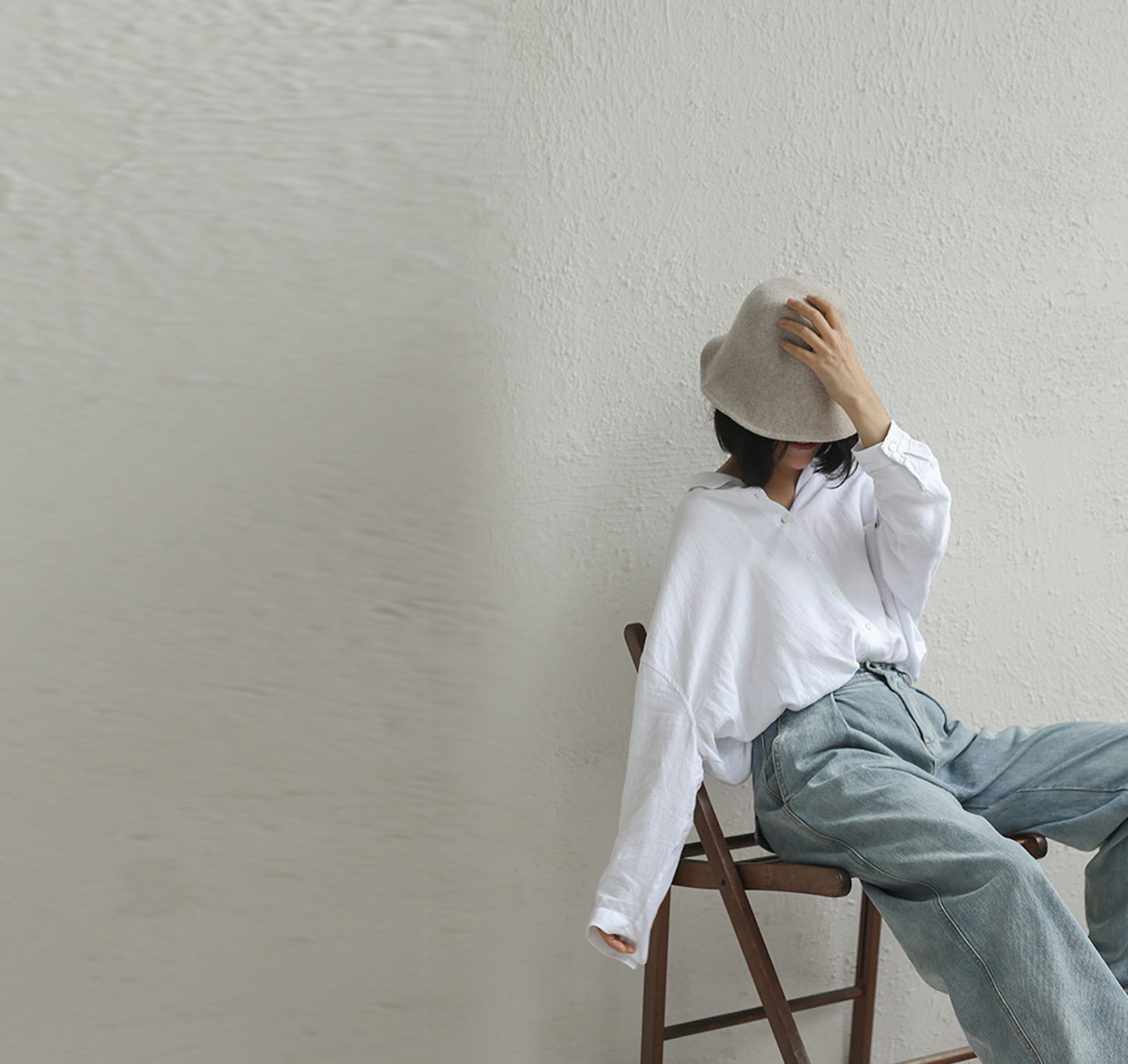 edoa  Loose Linen Shirt