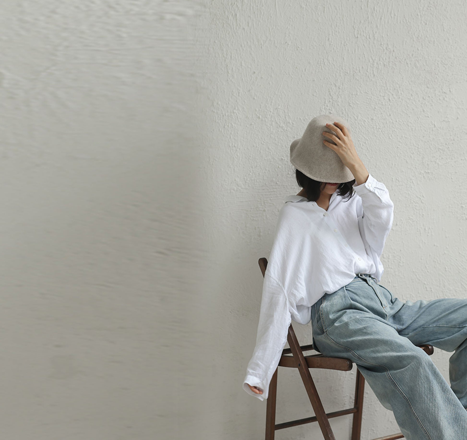 edoa  Loose Linen Shirt