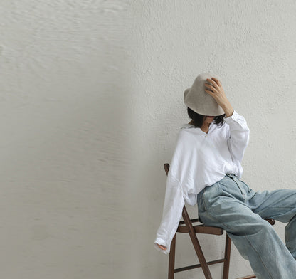 edoa  Loose Linen Shirt