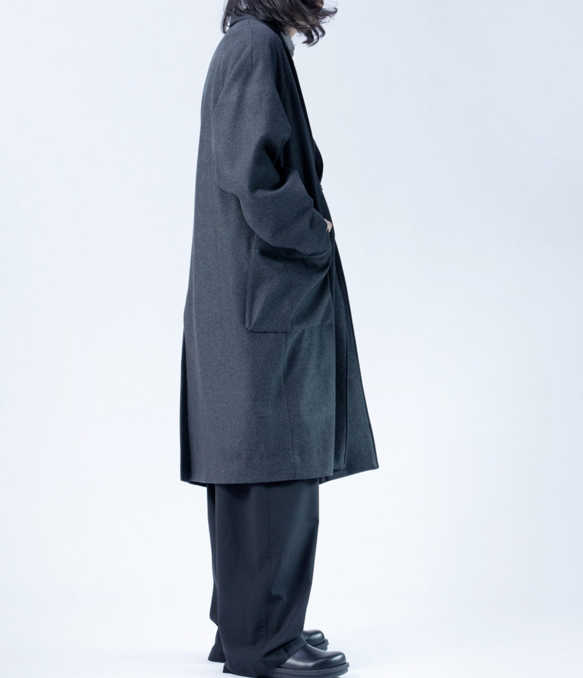 edoa Men's Casual Oversized Wool Coat