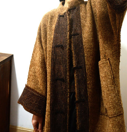 Reversible Sherpa Wool Chinese Coat co0097 X228