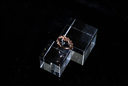 edoa Pave Diamond Lightning Adjustable Ring