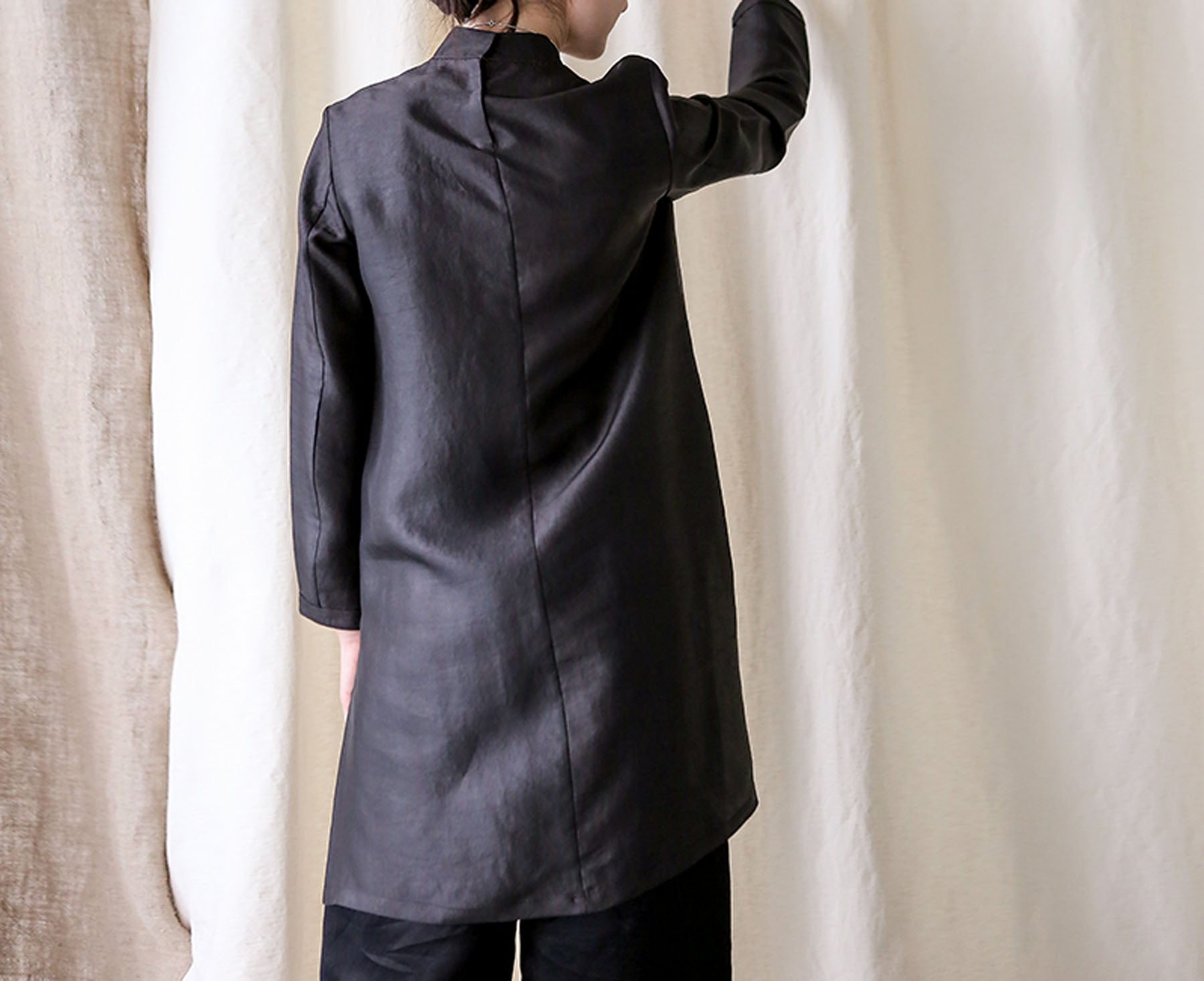 edoa Mud Silk Qipao Dress