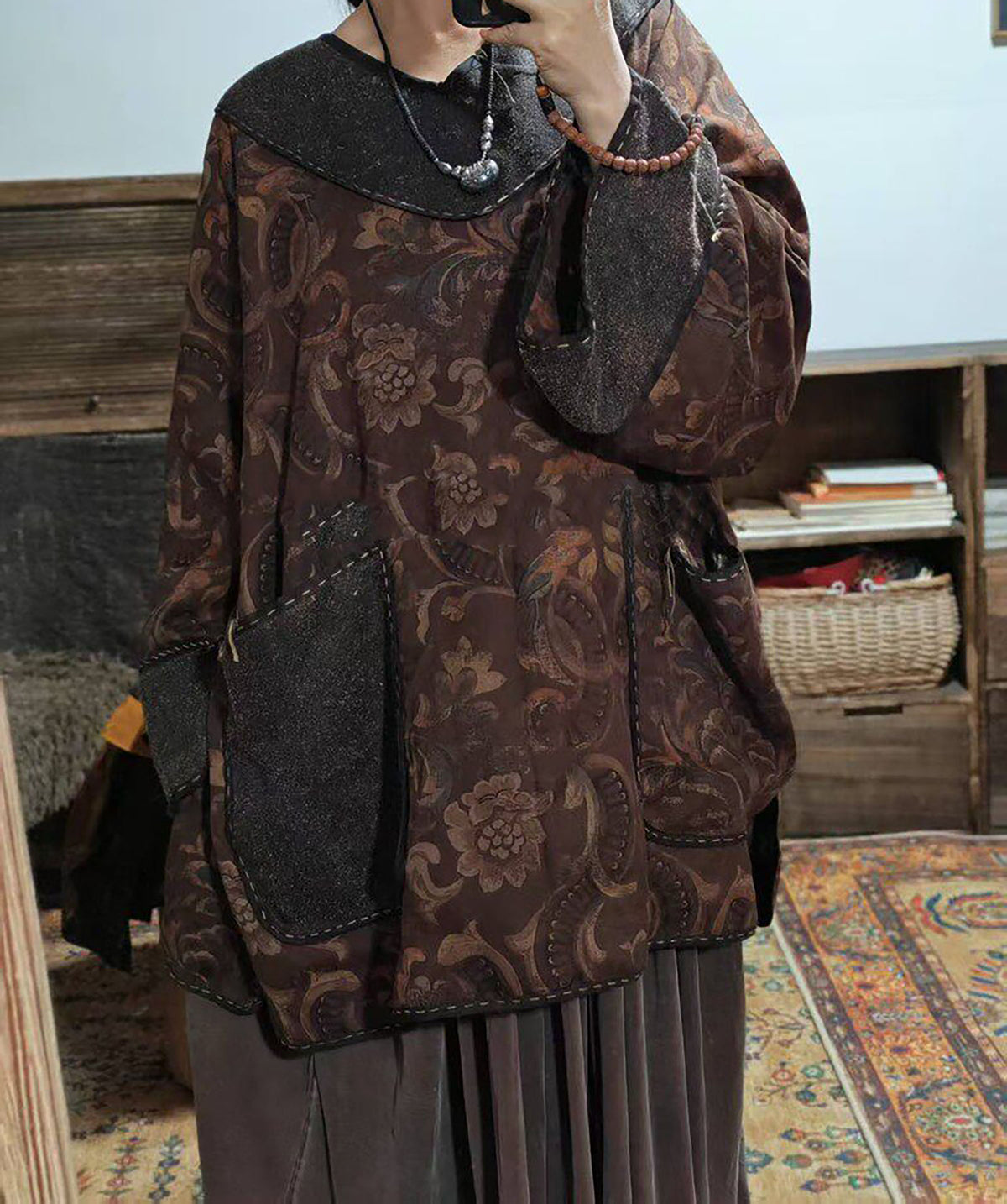 edoa Mud Silk Lined Cheongsam Top