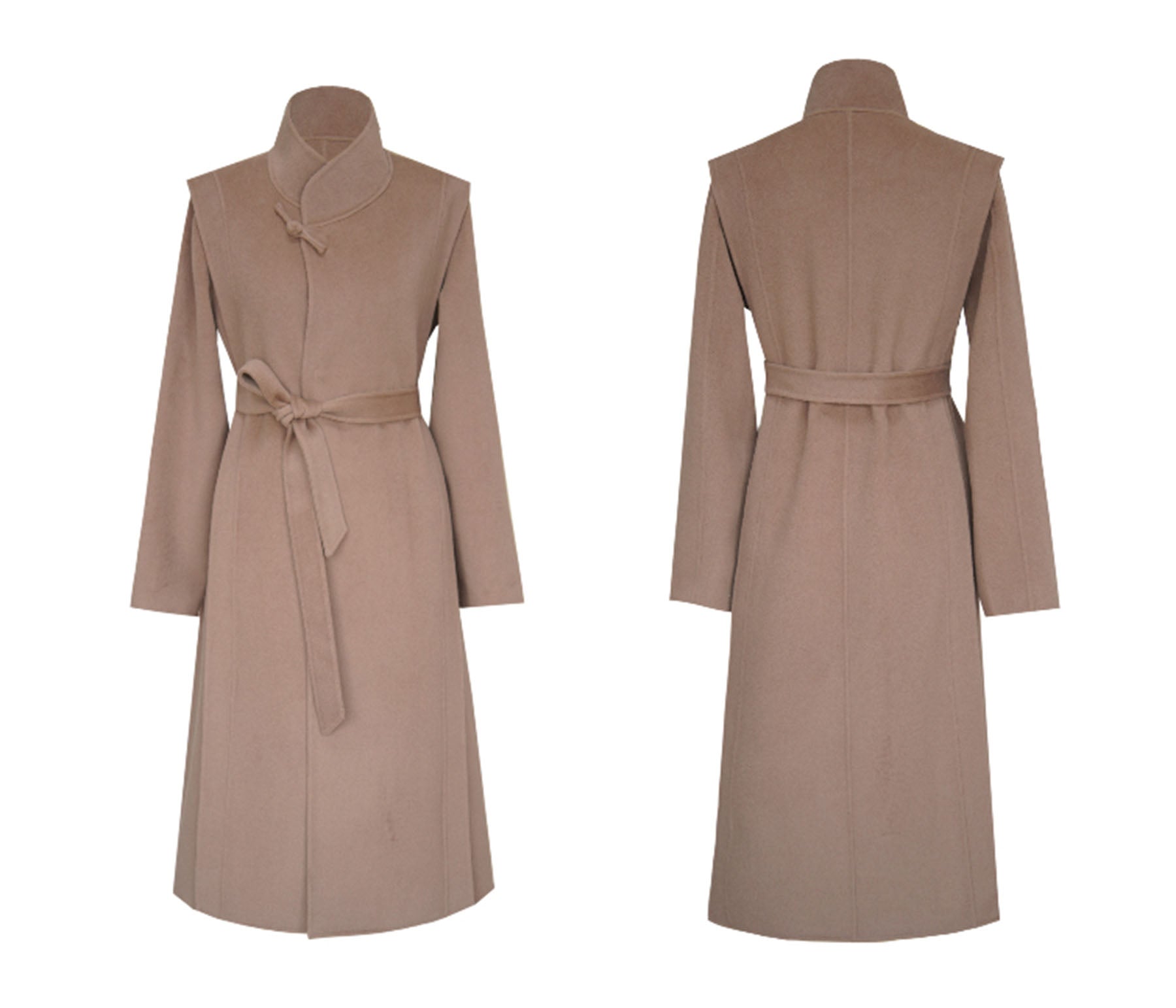 edoa Double Faced Wool New Chinese Style Coat