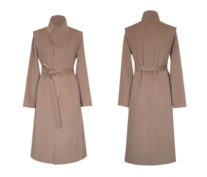 edoa Double Faced Wool New Chinese Style Coat