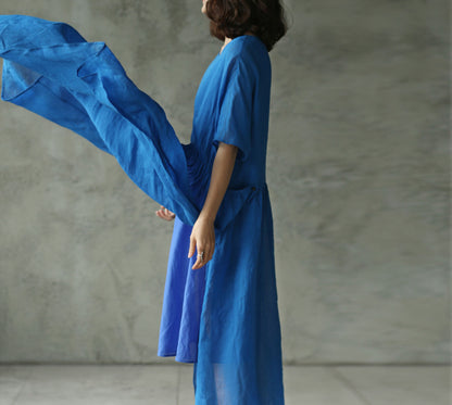 edoa High Counted Ramie Dress